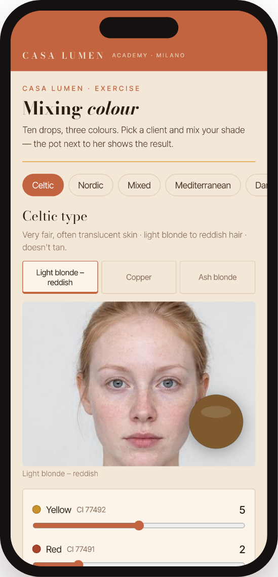 Beispiel eines eigenen Farbmischers